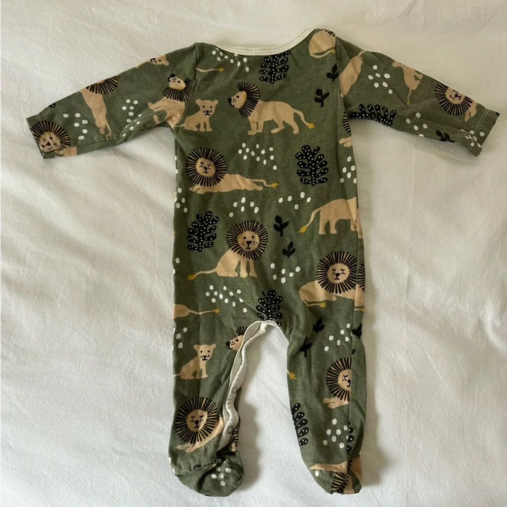 Winter Water Factory Organic Cotton Lion Romper Size 0-3 months - Picture 3 of 4